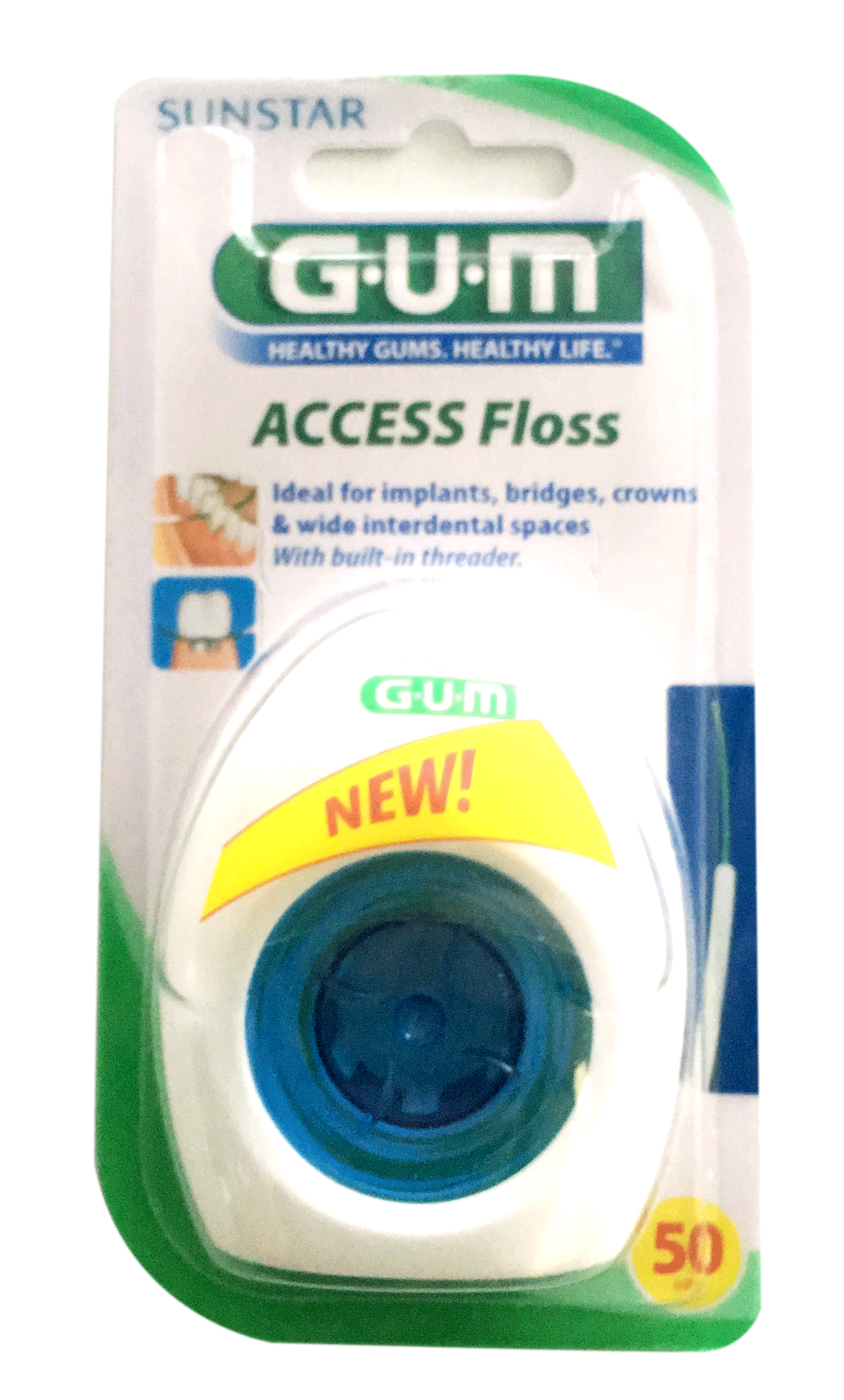 GUM Access Floss Blister Pack 50