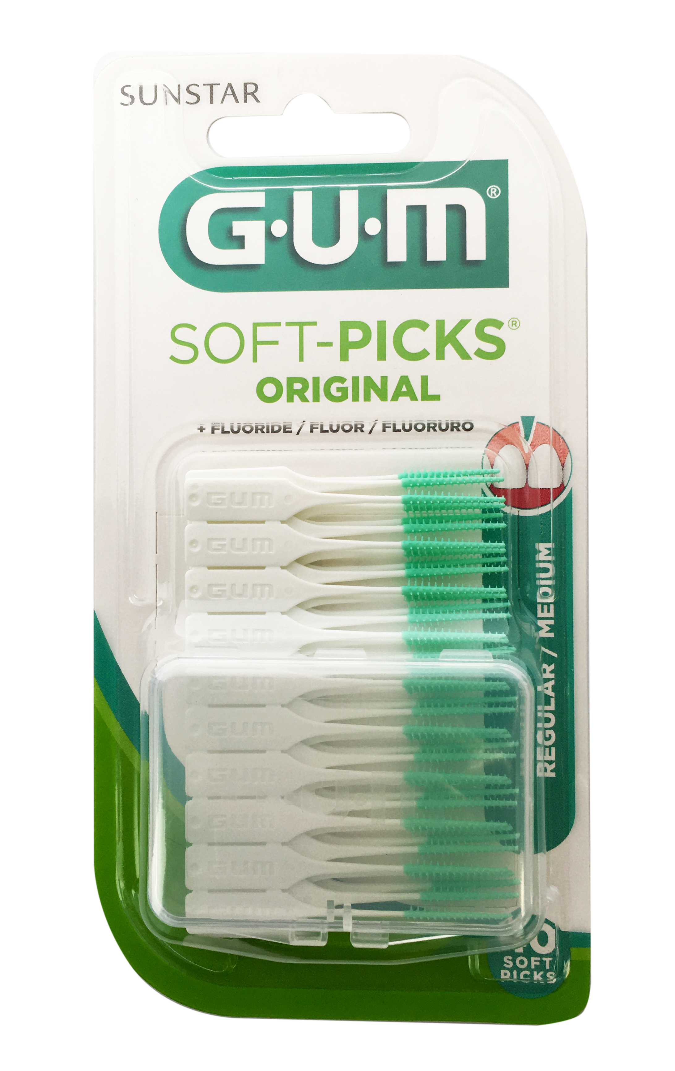 GUM Soft-Picks Reg. W. Fluoride 40