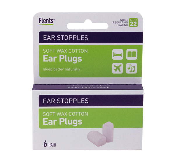 Ear Stopples Soft Wax-Cotton Ear Plugs