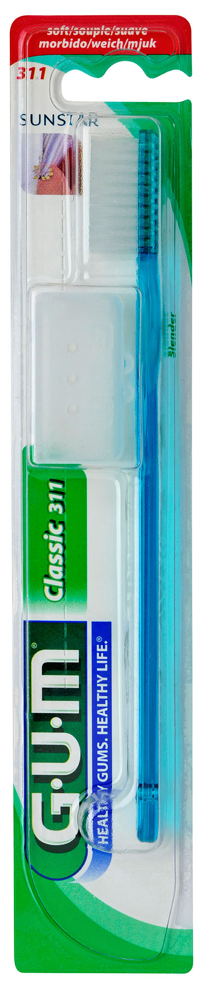 GUM® Soft, 3 Row Slender Classic Toothbrush