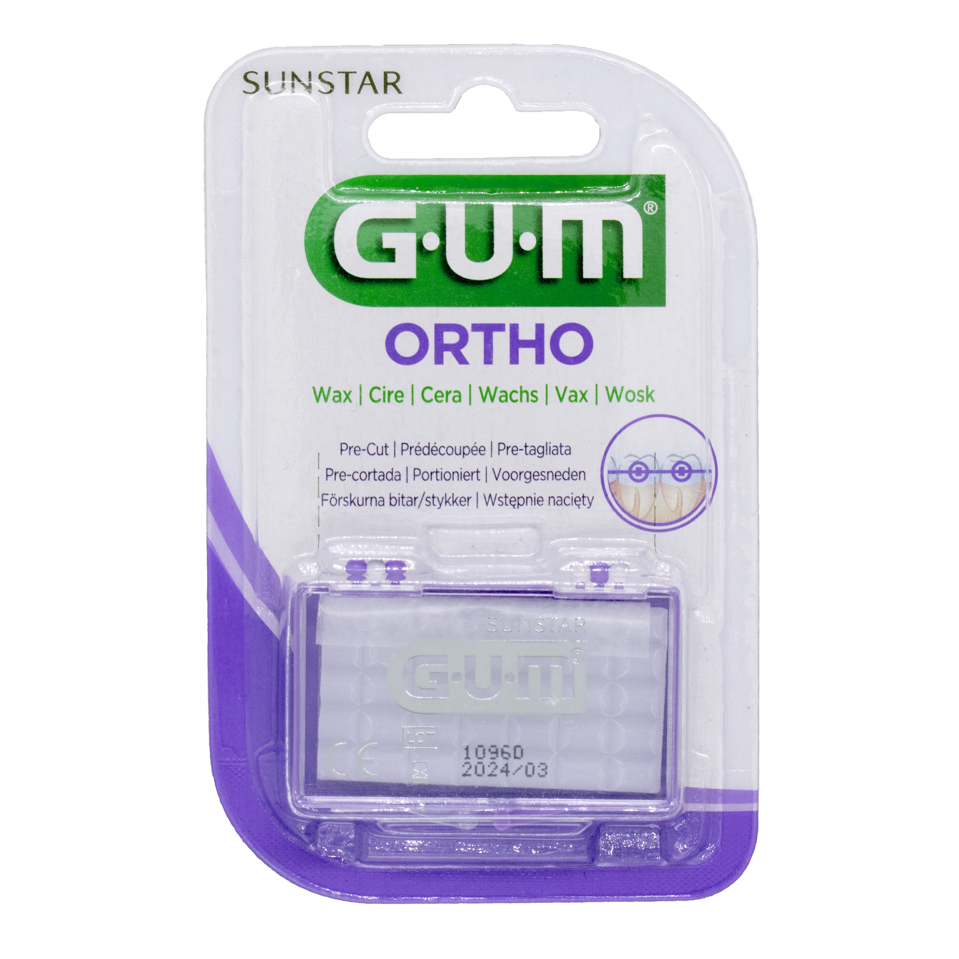 GUM Orthodontic Wax, Unflavoured